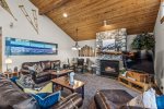 Black Bear Lodge, Spacious Great Room with Vaulted Hemlock Ceilings